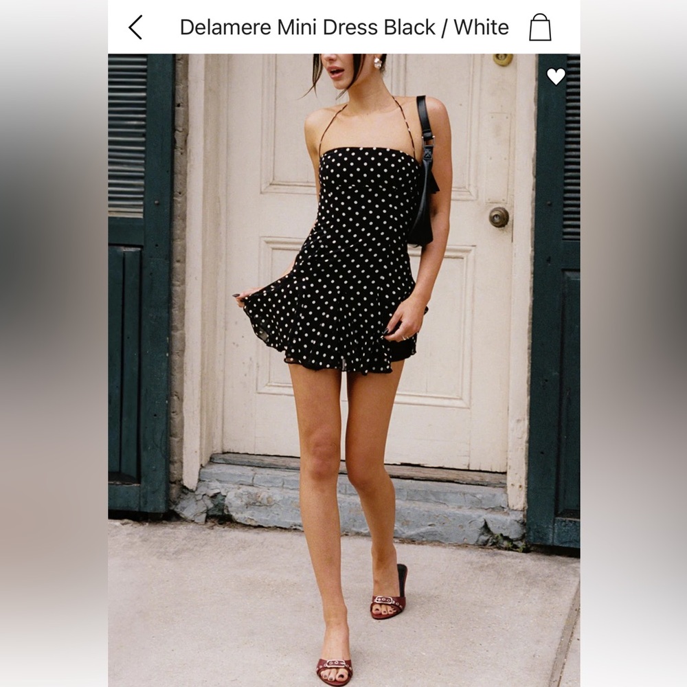 Princess Polly Delamere Mini Dress Polka Dot
